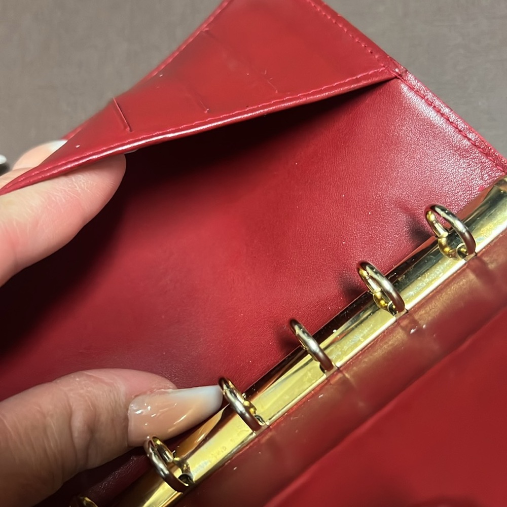 Louis Vuitton monogram Vernis red agenda/ passport/ CC. holders whit box - Picture 10 of 17